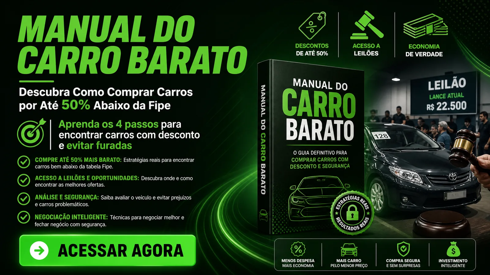 Manual do Carro Barato - Compre carros até 50% abaixo da FIPE